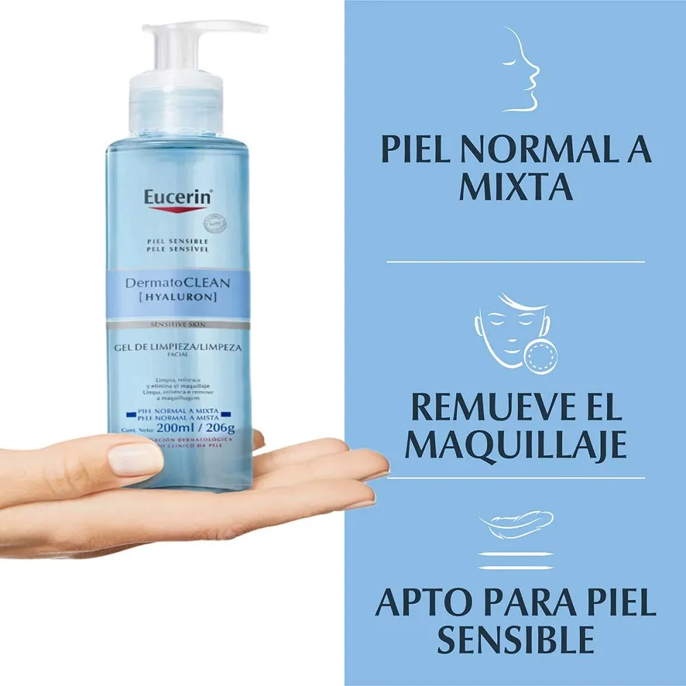 Gel Limpiador Facial Eucerin Dermatoclean 200Ml