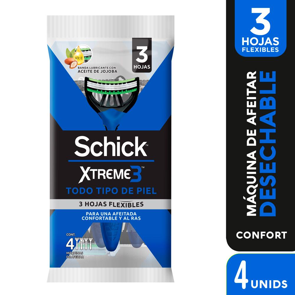 Máquina De Afeitar Desechable Schick Xtreme3 Piel Normal