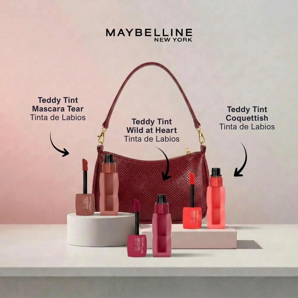 Pack Trio Teddy Tear+Heart+Coquetish Maybelline
