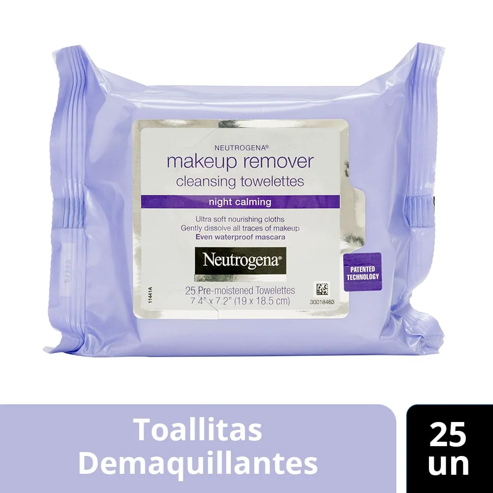 Toallitas Desmaquillantes Night Calming 25 Und Neutrogena